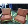 Image 2 : 4 PCS SOLID TEAK OUTDOOR PATIO SET INCLUDING 2 LOVE SEATS & 2 OVERSIZED ARM CHAIRS
