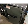 Image 1 : GREY SINGLE DOOR 39" X 23" X 20" FIRE RESISTANT COMBINATION / KEY SAFE WITH LOCKING VALUABLES