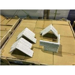 CRATE OF LEDGESTONE QAWZCECOR SANDSTONE WHITE CORNER WALL STONE