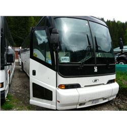 1999 MCI WHITE BODY STYLE NON-SCHEDULED 56 PASSENGER TOUR BUS W/AUTOMATIC, ALLISON TRASMISSION