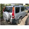 Image 2 : 2002 HONDA CR-V, GREY, 4DRSW, GAS, AUTOMATIC, VIN#JHLRD789X2C810795, *TMU,NO KEYS, MUST TOW, NOT