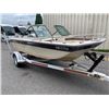 Image 2 : GREW 170 15' BOW RIDER BOAT, RATED FOR 75HP, SLEEPER SEATS, TRI HAUL, ON 2002 ESCORT WHITE ESCORT