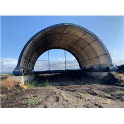 QUONSET HUT SHELTER APPROX. 40'X40' BLOCKS NOT INCLUDED (LOCATED AT 7028 YORK RD. RICHMOND)