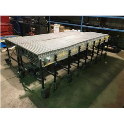 BEST FLEX EXPANDABLE MOBILE POWERED CONVEYOR SYSTEM WITH VARIABLE SPEED REVERSIBLE ELECTRIC DRIVE