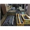 Image 2 : LARGE ASSORTMENT OF GREY INDUSTRIAL EZ-RECT SHELVING & 4 PALLETS OF WOOD INSERTS