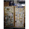 Image 2 : PAIR OF FULLY STOCKED ROTATING WOOD ROCOCO DESIGN JEWELRY DISPLAY RACKS INCLUDING PEWTER, GOLD