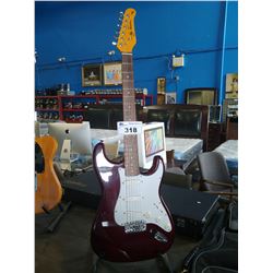 RED JAY TURSER STRATOCASTER WITH GIG BAG