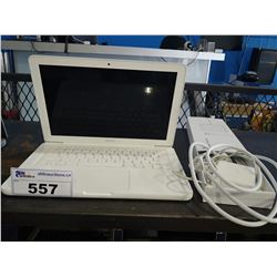 APPLE MACBOOK LAPTOP, WHITE - CONDITION UNKNOWN