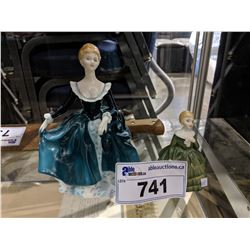 PAIR OF ROYAL DOULTON FIGURINES (BELLE & JANINE)