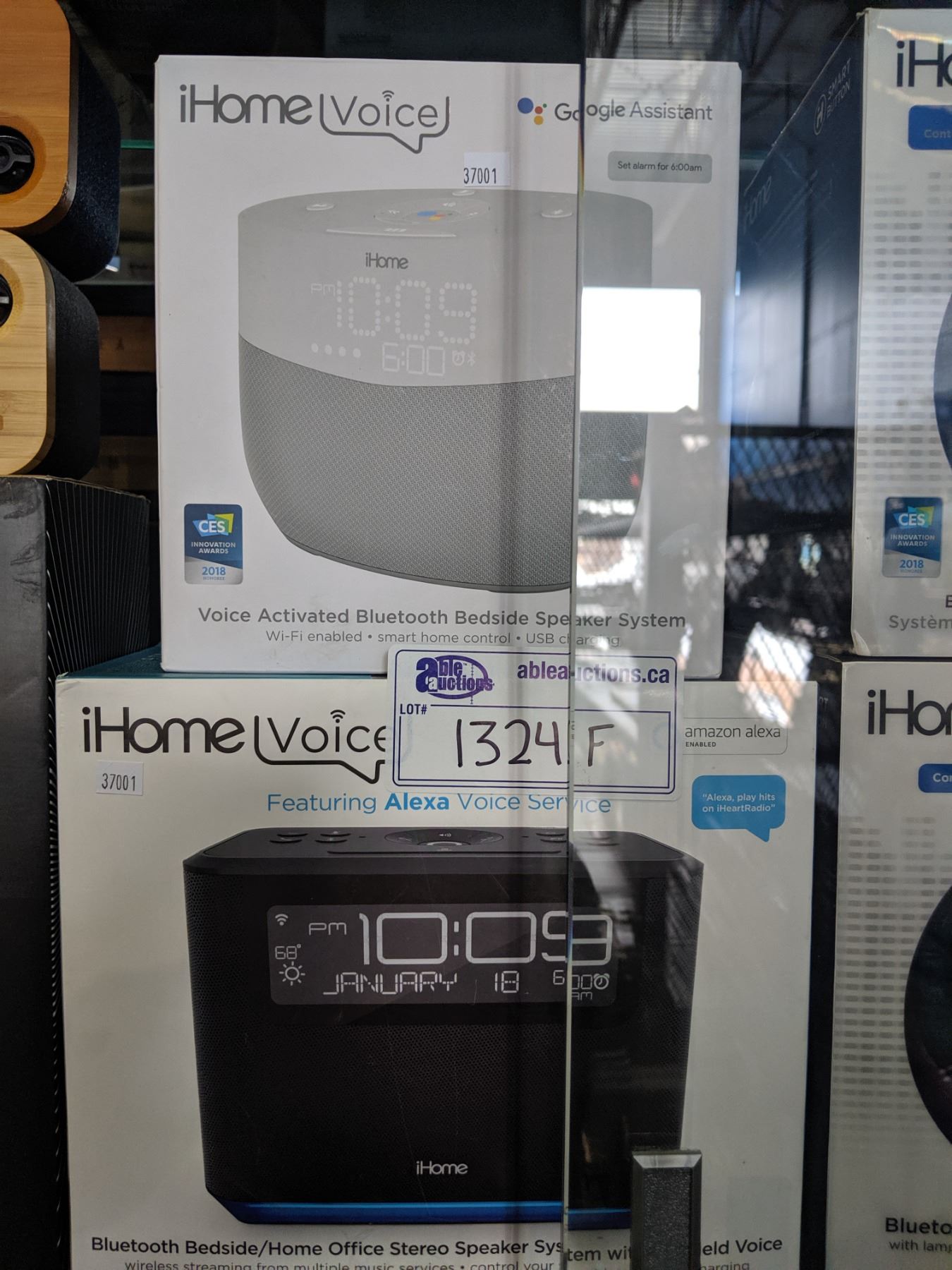 PAIR OF IHOME VOICE BLUETOOTH BEDSIDE SPEAKER SYSTEMS