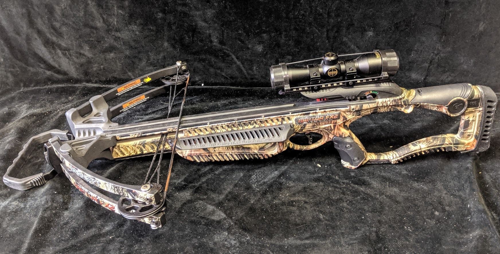 RAPTOR FX3 COMPOUND CROSSBOW WITH 4 X 32 SCOPE Able Auctions