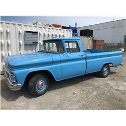 1963 BLUE GMC PICK UP TRUCK, BLUE, GAS, VIN#3C91534604088A, 60396M (TRUE MILEAGE UNKNOWN, 5