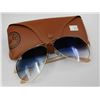 Image 2 : PAIR OF RAYBAN AVIATOR SUNGLASSES WITH CASE