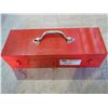 Image 1 : RED SNAP-ON METAL TOOLBOX (APPROX. 18.5 X 4 X 7")