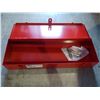 Image 2 : RED SNAP-ON METAL TOOLBOX (23 X 4 X 7.5")