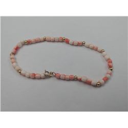 10KT YELLOW GOLD BEADED BRACELET