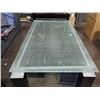 Image 3 : CRACKLE GLASS-TOP DINING TABLE