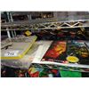 Image 2 : SHELF OF ASSORTED POSTER COLLECTIONS AND MORE INCLUDING PAIR OF STAR WARS EWOK SERICELS