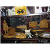 Image 2 : SHELF OF COLLECTIBLES INCLUDING CARVINGS, ANIMAL FIGURES, CAR DECANTER AND MORE