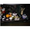 Image 2 : SHELF INCLUDING DECOR, CHINA AND MORE DISHWARE