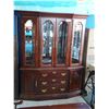 Image 2 : DINING ROOM SUITE INCLUDING BUFFET & HUTCH, TABLE WITH 2 LEAVES AND 8 CHAIRS
