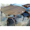 Image 2 : MODERN ROUND WOOD DINING TABLE WITH 4 CHAIRS