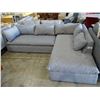 Image 1 : 2 PIECE GREY SECTIONAL WITH PILLOWS