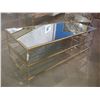 Image 2 : MIRROR TOP, GLASS & METAL COFFEE TABLE