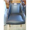 Image 2 : BLACK LEATHER ACCENT CHAIR