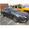 Image 1 : 2011 GREY FORD FUSION, VIN #3FAHP0HA4BR100932, 306242 KMS, GAS, 4 CYL, 5 SPEED, RD, CD, PW, CC, PS,