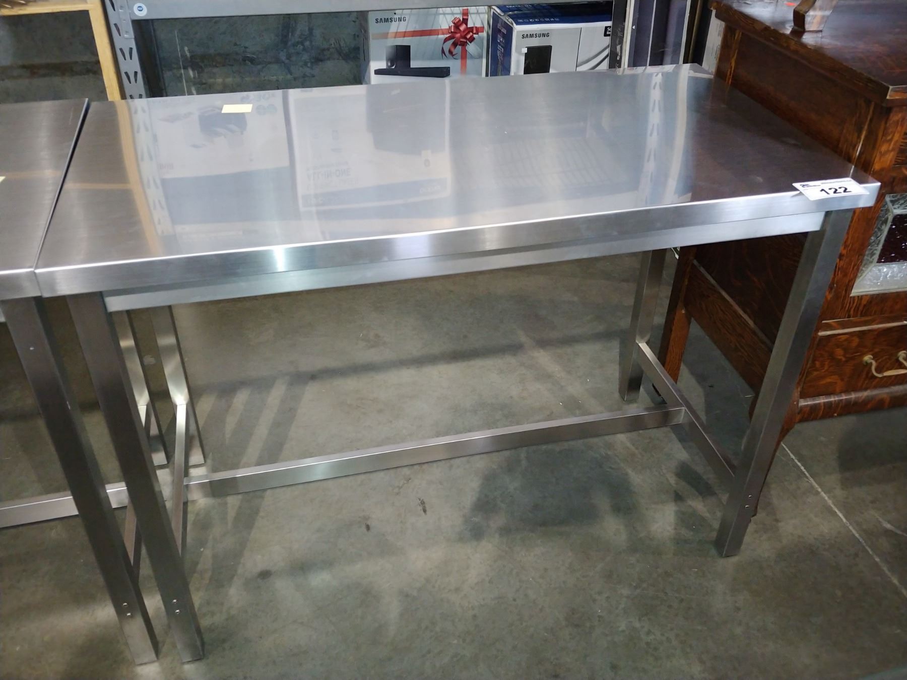 STAINLESS STEEL PREP TABLE