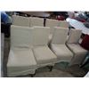 Image 1 : 8 BEIGE PADDED DINING CHAIRS