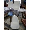 Image 2 : 4 WHITE & METAL DINING CHAIRS