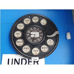 ROTARY PHONE THEMED WALL CLOCK