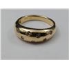 Image 2 : 14KT YELLOW GOLD DIAMOND SET WEDDING OR DRESS RING WITH APPRAISAL OF $1,150 RV