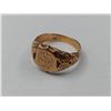 Image 2 : ANTIQUE 9KT ROSE GOLD SIGNET RING WITH APPRAISAL OF $550 RV