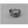 Image 2 : 14KT WHITE GOLD COLOURLESS CUBIC ZIRCONIA DRESS RING WITH APPRAISAL OF $625 RV