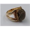 Image 2 : 10KT YELLOW GOLD EGYPTIAN STYLE SCARAB DRESS RING WITH APPRAISAL OF $600 RV