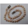 Image 2 : DAVID YURMAN CHOKER LENGTH PASTEL COLOUR NEAR SPHERICAL FRESHWATER CULTURED PEARL NECKLACE WITH A