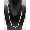 Image 1 : STRAND OF ROUND WHITE JAPANESE AKOYA CULTURED PEARLS (GRADUATED) WITH APPRAISAL OF $4,300 RV