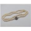 Image 2 : STRAND OF ROUND WHITE JAPANESE AKOYA CULTURED PEARLS (GRADUATED) WITH APPRAISAL OF $4,300 RV