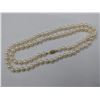 Image 2 : STRAND OF ROUND WHITE JAPANESE AKOYA CULTURED PEARLS WITH 14KT YELLOW GOLD CLASP AND APPRAISAL OF
