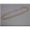 Image 2 : DOUBLE STRAND OF WHITE FRESHWATER PEARLS