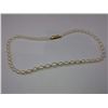 Image 2 : STRAND OF WHITE FRESHWATER PEARLS (GRADUATED) SET WITH WHITE GEM BEADS