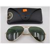 Image 2 : PAIR OF RAYBAN POLARIZED AVIATOR SUNGLASSES