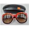 Image 2 : PAIR OF COACH SUNGLASSES WITH CASE (ORANGE/BLUE GRADIENT)