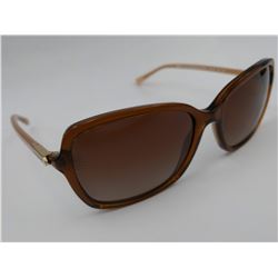 PAIR OF COACH POLARIZED SUNGLASSES WITH CASE (BROWN GLITTER)