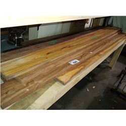 LARGE SHELF OF ASSORTED HARDWOOD