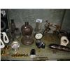 Image 2 : SHELF OF HOME DECOR INCLUDING ROCKET THEMED MIXOLOGY SHAKER, MODEL BICYCLES, TABLE CLOCK, VASES AND