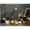 Image 2 : SHELF OF ASSORTED CANDLE DECOR INCLUDING 3-WICK CANDLES, TEALIGHT LANTERNS, HOLDERS AND MORE